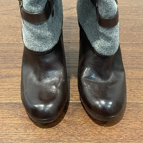 Cole Haan Nike Air Brown and Grey Pull on Boots Size 9 - Picture 4 of 7